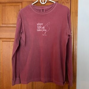 Comfort Colors salmon colored Long Sleeve Shirt mens medium